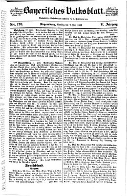 Bayerisches Volksblatt (Regensburger Morgenblatt) Samstag 2. Juli 1853