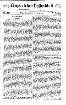 Bayerisches Volksblatt (Regensburger Morgenblatt) Dienstag 12. Juli 1853