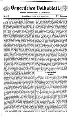 Bayerisches Volksblatt (Regensburger Morgenblatt) Montag 9. Januar 1854