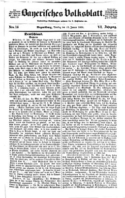 Bayerisches Volksblatt (Regensburger Morgenblatt) Dienstag 17. Januar 1854