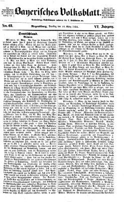 Bayerisches Volksblatt (Regensburger Morgenblatt) Dienstag 14. März 1854