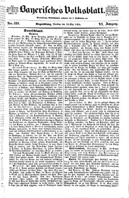 Bayerisches Volksblatt (Regensburger Morgenblatt) Dienstag 23. Mai 1854