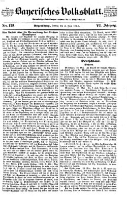 Bayerisches Volksblatt (Regensburger Morgenblatt) Freitag 2. Juni 1854