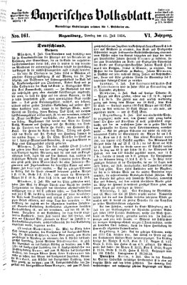 Bayerisches Volksblatt (Regensburger Morgenblatt) Dienstag 11. Juli 1854