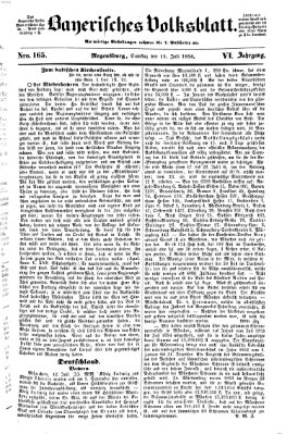 Bayerisches Volksblatt (Regensburger Morgenblatt) Samstag 15. Juli 1854