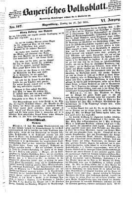 Bayerisches Volksblatt (Regensburger Morgenblatt) Dienstag 18. Juli 1854