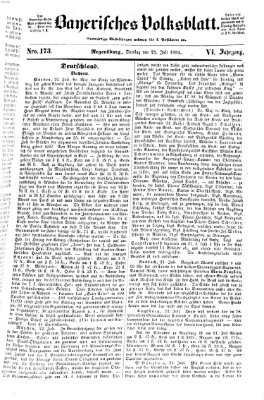 Bayerisches Volksblatt (Regensburger Morgenblatt) Dienstag 25. Juli 1854