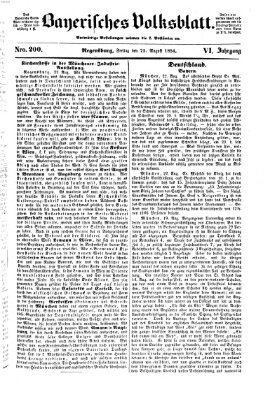 Bayerisches Volksblatt (Regensburger Morgenblatt) Freitag 25. August 1854