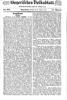 Bayerisches Volksblatt (Regensburger Morgenblatt) Mittwoch 25. Oktober 1854