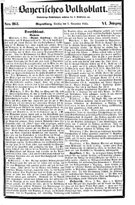 Bayerisches Volksblatt (Regensburger Morgenblatt) Dienstag 7. November 1854