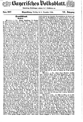 Bayerisches Volksblatt (Regensburger Morgenblatt) Dienstag 5. Dezember 1854