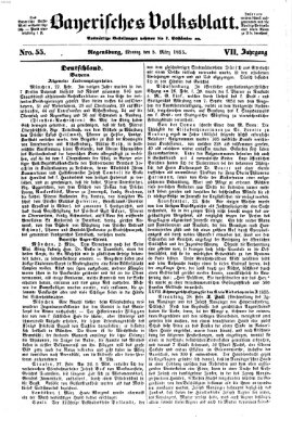 Bayerisches Volksblatt (Regensburger Morgenblatt) Montag 5. März 1855