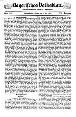 Bayerisches Volksblatt (Regensburger Morgenblatt) Mittwoch 9. Mai 1855