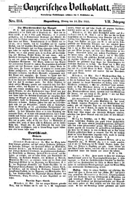 Bayerisches Volksblatt (Regensburger Morgenblatt) Montag 14. Mai 1855