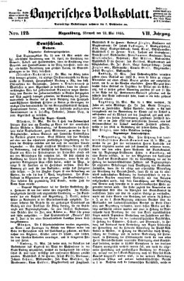 Bayerisches Volksblatt (Regensburger Morgenblatt) Mittwoch 23. Mai 1855