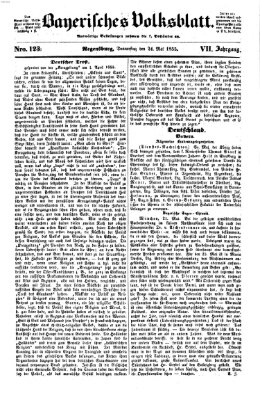 Bayerisches Volksblatt (Regensburger Morgenblatt) Donnerstag 24. Mai 1855