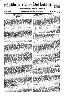 Bayerisches Volksblatt (Regensburger Morgenblatt) Freitag 25. Mai 1855