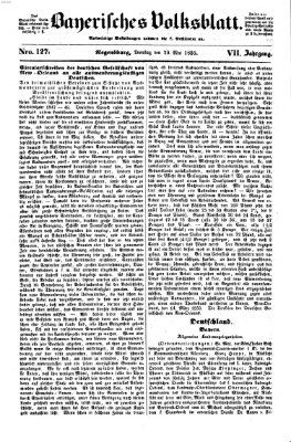 Bayerisches Volksblatt (Regensburger Morgenblatt) Dienstag 29. Mai 1855