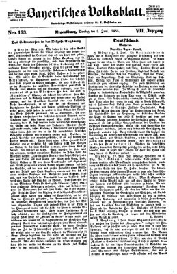 Bayerisches Volksblatt (Regensburger Morgenblatt) Dienstag 5. Juni 1855