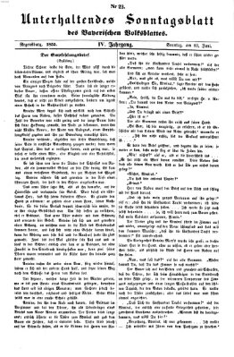 Bayerisches Volksblatt (Regensburger Morgenblatt) Sonntag 10. Juni 1855