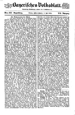 Bayerisches Volksblatt (Regensburger Morgenblatt) Montag 2. Juli 1855