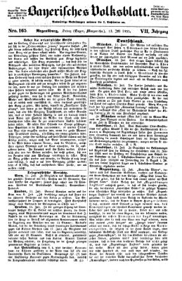 Bayerisches Volksblatt (Regensburger Morgenblatt) Freitag 13. Juli 1855