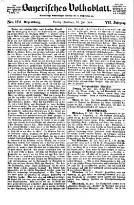 Bayerisches Volksblatt (Regensburger Morgenblatt) Dienstag 24. Juli 1855