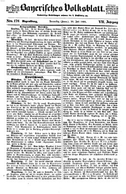 Bayerisches Volksblatt (Regensburger Morgenblatt) Thursday 26. July 1855
