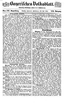 Bayerisches Volksblatt (Regensburger Morgenblatt) Samstag 28. Juli 1855