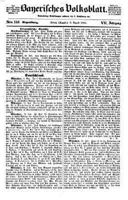 Bayerisches Volksblatt (Regensburger Morgenblatt) Freitag 3. August 1855