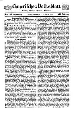 Bayerisches Volksblatt (Regensburger Morgenblatt) Mittwoch 22. August 1855