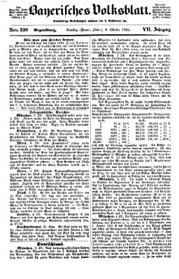 Bayerisches Volksblatt (Regensburger Morgenblatt) Samstag 6. Oktober 1855