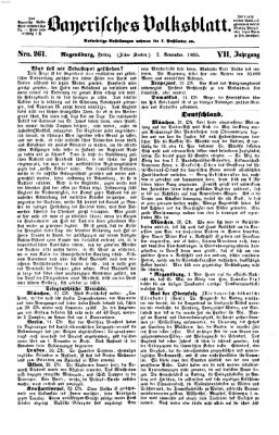 Bayerisches Volksblatt (Regensburger Morgenblatt) Freitag 2. November 1855