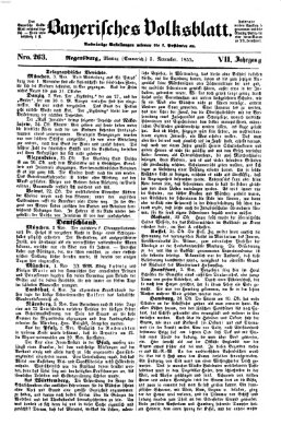 Bayerisches Volksblatt (Regensburger Morgenblatt) Montag 5. November 1855