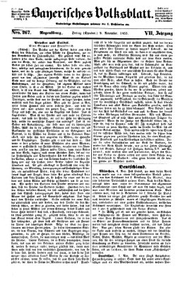 Bayerisches Volksblatt (Regensburger Morgenblatt) Freitag 9. November 1855