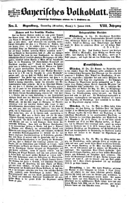 Bayerisches Volksblatt (Regensburger Morgenblatt) Donnerstag 3. Januar 1856