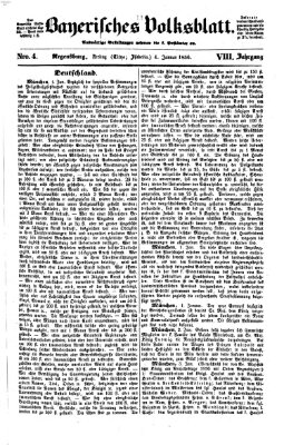 Bayerisches Volksblatt (Regensburger Morgenblatt) Freitag 4. Januar 1856