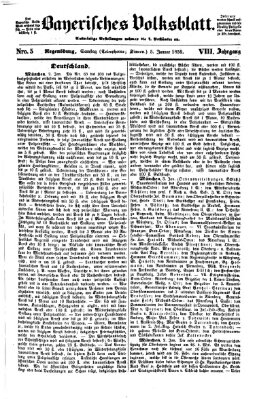 Bayerisches Volksblatt (Regensburger Morgenblatt) Samstag 5. Januar 1856