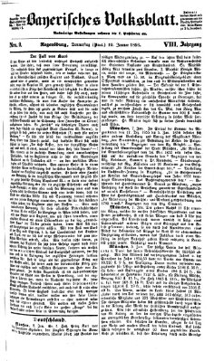 Bayerisches Volksblatt (Regensburger Morgenblatt) Donnerstag 10. Januar 1856