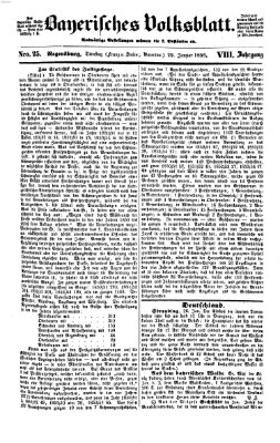 Bayerisches Volksblatt (Regensburger Morgenblatt) Dienstag 29. Januar 1856