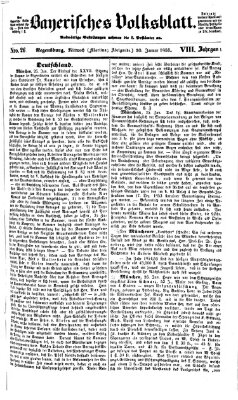 Bayerisches Volksblatt (Regensburger Morgenblatt) Mittwoch 30. Januar 1856