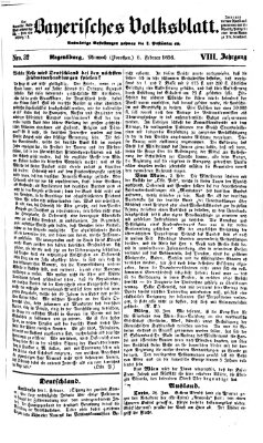 Bayerisches Volksblatt (Regensburger Morgenblatt) Mittwoch 6. Februar 1856