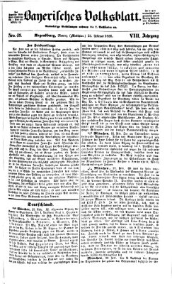 Bayerisches Volksblatt (Regensburger Morgenblatt) Montag 25. Februar 1856