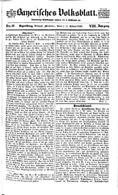 Bayerisches Volksblatt (Regensburger Morgenblatt) Mittwoch 27. Februar 1856