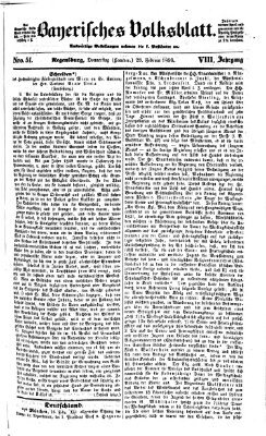 Bayerisches Volksblatt (Regensburger Morgenblatt) Donnerstag 28. Februar 1856