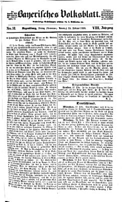 Bayerisches Volksblatt (Regensburger Morgenblatt) Freitag 29. Februar 1856