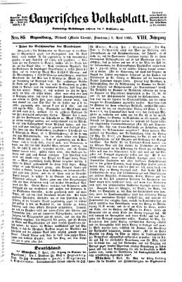 Bayerisches Volksblatt (Regensburger Morgenblatt) Mittwoch 9. April 1856