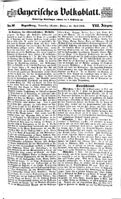 Bayerisches Volksblatt (Regensburger Morgenblatt) Donnerstag 10. April 1856