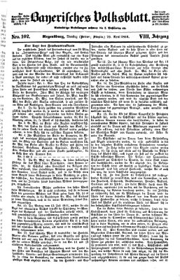 Bayerisches Volksblatt (Regensburger Morgenblatt) Dienstag 29. April 1856