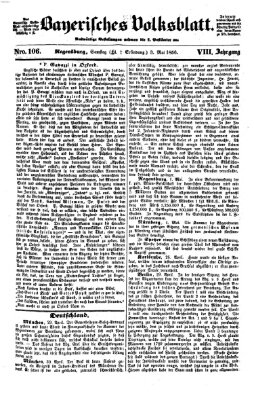 Bayerisches Volksblatt (Regensburger Morgenblatt) Samstag 3. Mai 1856